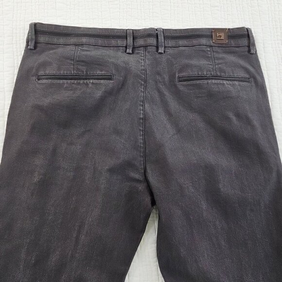 Tailored Recreation Premium Pants Men's 34x34 Black Chambray EUC Stretch TRD-203 - Picture 9 of 16